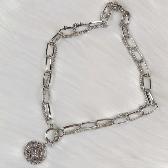 New Wanderlust ‘Go In The Direction of Your Dreams’ Coin Cutout Toggle Necklace - Picture 3 of 16